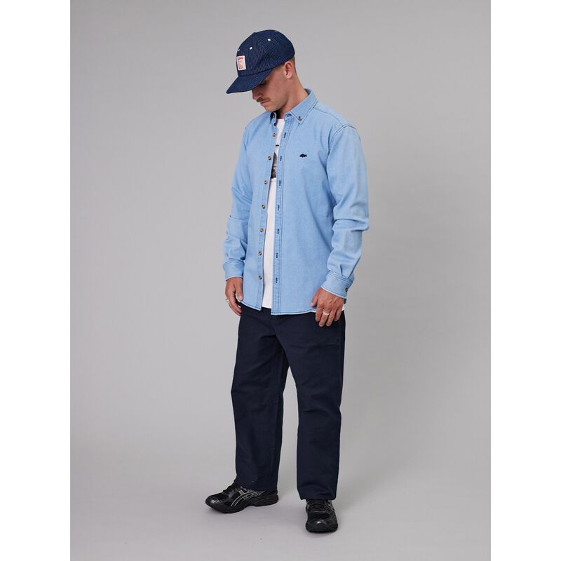 Just Another Fisherman Stamp Denim Work Shirt image number 3